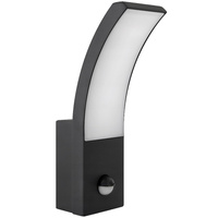 Zahradní nástěnné svítidlo Venkovní LED svítidlo 9W 4000K IP54 s pohybovým a soumrakovým senzorem