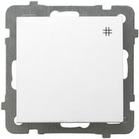 Spínač světel Single Cross Switch White ŁP-4G/m/00 OSPEL AS