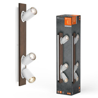 LED nástěnné stropní světlo LED reflektor 3-bodový dekorativní dřevo 41W GU10 bílý LEDVANCE