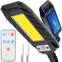 LED solární pouliční lampa 10W IP65 snímač pohybu + rukojeť + dálkové ovládání