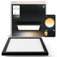 Panelové LED stropní svítidlo pro povrchovou montáž 30x30 cm 19W 1940lm IP20 White Ambiance TW Black Smart SMART Zigbee Bluetooth Aurelle Philips HUE
