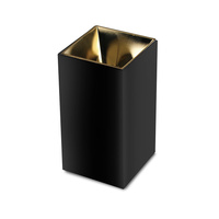 Bodové stropní svítidlo GU10 čtvercové černé/zlaté VT-882 V-TAC