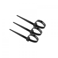 Kabelové stahovací pásky 3,6x100 mm černé UV TRIPPERS OK-36100B .MORE 100 ks.