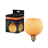 LED žárovka E27 Sphere 3,5W 300lm 2700K Warm Decorative Orange Osram