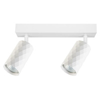 Spot Tuba Reflector Halogenové stropní svítidlo 2x GU10 Moving White Glamour Masterled