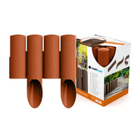 Zahradní palisádový plot Border Lawn Edging 4 STANDARD Brick 2,3 m Strong Frostproof CELLFAST