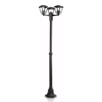 Venkovní LED zahradní lampa CREEK myGarden 3xE27 IP44 Sloup na lucernu 184cm černá PHILIPS