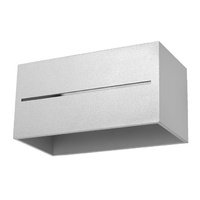 LED nástěnné svítidlo LOBO MAXI 2xG9 Nástěnné svítidlo horní spodní Obdélníková šedá SOLLUX