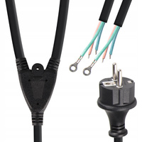 Napájecí kabel 2m OMY 3x0,75mm2 Kabel pro osvětlovač pracovní lampy Masterled