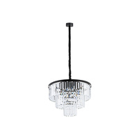 Stropní lustr 9x E14 Black Glamour CRISTAL M 7616 Nowodvorski