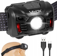 Dobíjecí LED čelovka s pohybovým senzorem XM-L Q5 3W VA0020 VAYOX