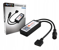 Ovladač pro RGBW WiFi SMART TUYA LED pásky 6A 5-24V 72W 144W Black LVT