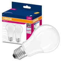 2x LED žárovka E27 A60 8.5W = 60W 806lm 6500K Studená bílá 200° OSRAM HODNOTA