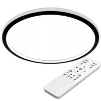 PLAFON LED lustr stropní svítidlo 66W 3000K-6500K černá + dálkový ovladač