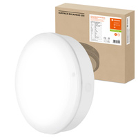 LED 10W 800lm 4000K IP65 bílá s povrchovou přepážkou Ledvance Senzor pohybu a soumraku Venkovní stropní a nástěnné svítidlo