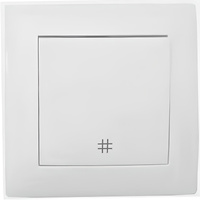 Konektorový křížový spínač s jedním pólem pro zapuštěnou montáž Wesa IP20 White