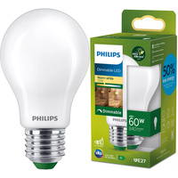 LED žárovka E27 A60 4W = 60W 840lm 210lm/W 2700K Warm 300° Dimmable CLASS A UltraEfficient Philips