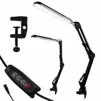 Stolní nastavitelná stolní lampa LED 7W 560lm 3000-4000-6000K CCT Školní noční světlo Stmívatelné vypínač černá Aleda Masterled