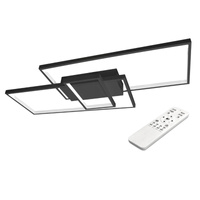 LED lustrová stropní lampa 90W CCT GALAXIS VELA černá + dálkové ovládání