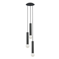 Stropní svítidlo BATON III 7856 Nowodvorski Black 3xE27 Pendant Hight.130 cm Moderní