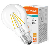 LED žárovka A60 E27 4W = 40W 470lm 2700K teplá bílá FILAMENT LEDVANCE