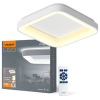 Plafond LED stropní svítidlo pro povrchovou montáž 72W 7500lm 2700-6000K CCT White Stmívatelné + dálkové ovládání EDGE Videx
