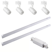 Sada přípojnic 3-fázová lišta + 4x reflektor GU10 bílý MILANO Sanico Goldlux