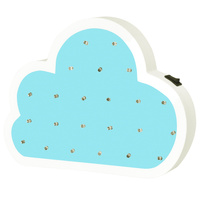 Dřevěná noční lampa dekorativní CLOUD LED Teplá bílá modrá GOLDLUX (Polux) lampa pro děti