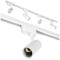 1-fázové světlo na přípojnici + reflektor 4x GU10 1m bílý Nextrack Go Kobi