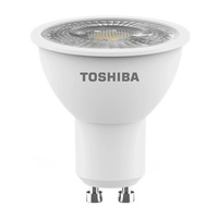 LED halogenová žárovka GU10 4W = 50W 345lm 3000K Teplá bílá bodové světlo TOSHIBA