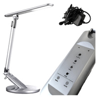 Stolní lampa LED 7W 400lm CCT 120° stříbrná stmívatelná Optimum Sanico Goldlux