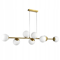 Masterled 8x E27 Zlatá závěsná lampa Bali