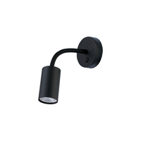 EYE FLEX 9068 Nowodvorski Nástěnná lampa Černá GU10 Tubus nástěnné lampy Ohebné rameno Ocel Minimalist