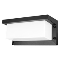 Zahradní nástěnné svítidlo E27 ČERNÉ obdélníkové