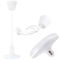 Stropní závěsné svítidlo KIKI 1xE27 10W WHITE 3000K GOLDLUX (Polux)