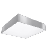 LED stropní svítidlo Plafond HORUS 3xE27 Čtvercové svítidlo 45cm šedé SOLLUX