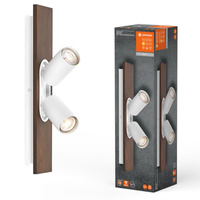 LED stropní nástěnné svítidlo pro povrchovou montáž 6,8 W 460 lm 3000 K teplé stmívatelné dekorativní bílé hnědé bodové rtuťové svítidlo Ledvance