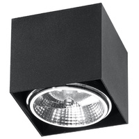 Svítidlo pro povrchovou montáž BLAKE GU10 ES111 Halogen Spot Square Black SOLLUX