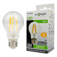 LED žárovka A60 E27 10W 1200lm 2700K Warm FILAMENT Ecolight