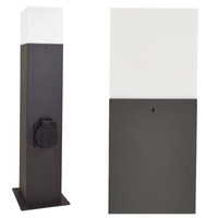 LED zahradní lampa E27 NEW YORK TUBA Tyč 44cm s paticí - GOLDLUX (Polux)