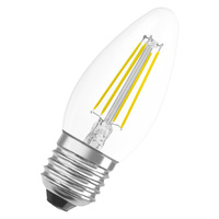 LED žárovka B35 E27 4W = 40W 470lm 2700K teplá bílá FILAMENT LEDVANCE
