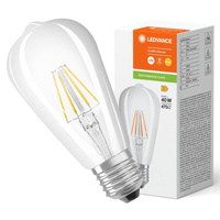 LED žárovka ST64 E27 4W = 40W 470lm 2700K teplá bílá FILAMENT LEDVANCE