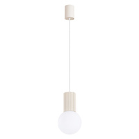 Závěsné svítidlo Závěsná lampa G9 kulatá béžová Moderní matná lampa Halo Sollux