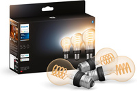 3x LED žárovka E27 A60 7W = 40W 550lm 2200-4500K CCT FILAMENT SMART Smart Bluetooth ZigBee White Ambiance Philips HUE