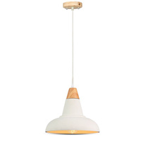 Závěsné svítidlo E27 Betonové stínidlo s dřevěným povrchem D:300 VT-7301 V-TAC