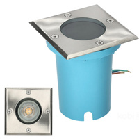 Entrada Kobi čtvercová zemnící zásuvka GU10 IP65 chrom