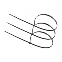 Kabelové stahovací pásky 3,6x400 mm černé UV TRACKS Zipové stahovací pásky OK-36400B .MORE 100 ks.
