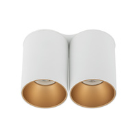 EYE TONE II Plafondová lampa 7665 Nowodvorski Bílo-zlatá 2xGU10 Stropní bodová lampa Moderní