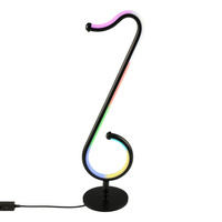 Dekorativní stolní lampa LED 15W černá stmívatelná Poznámka Sanico Goldlux