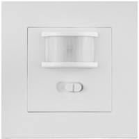 PIR pohybový a soumrakový senzor. zapuštěná montáž. 160°. 9m. vnitřní pro krabici. bílá